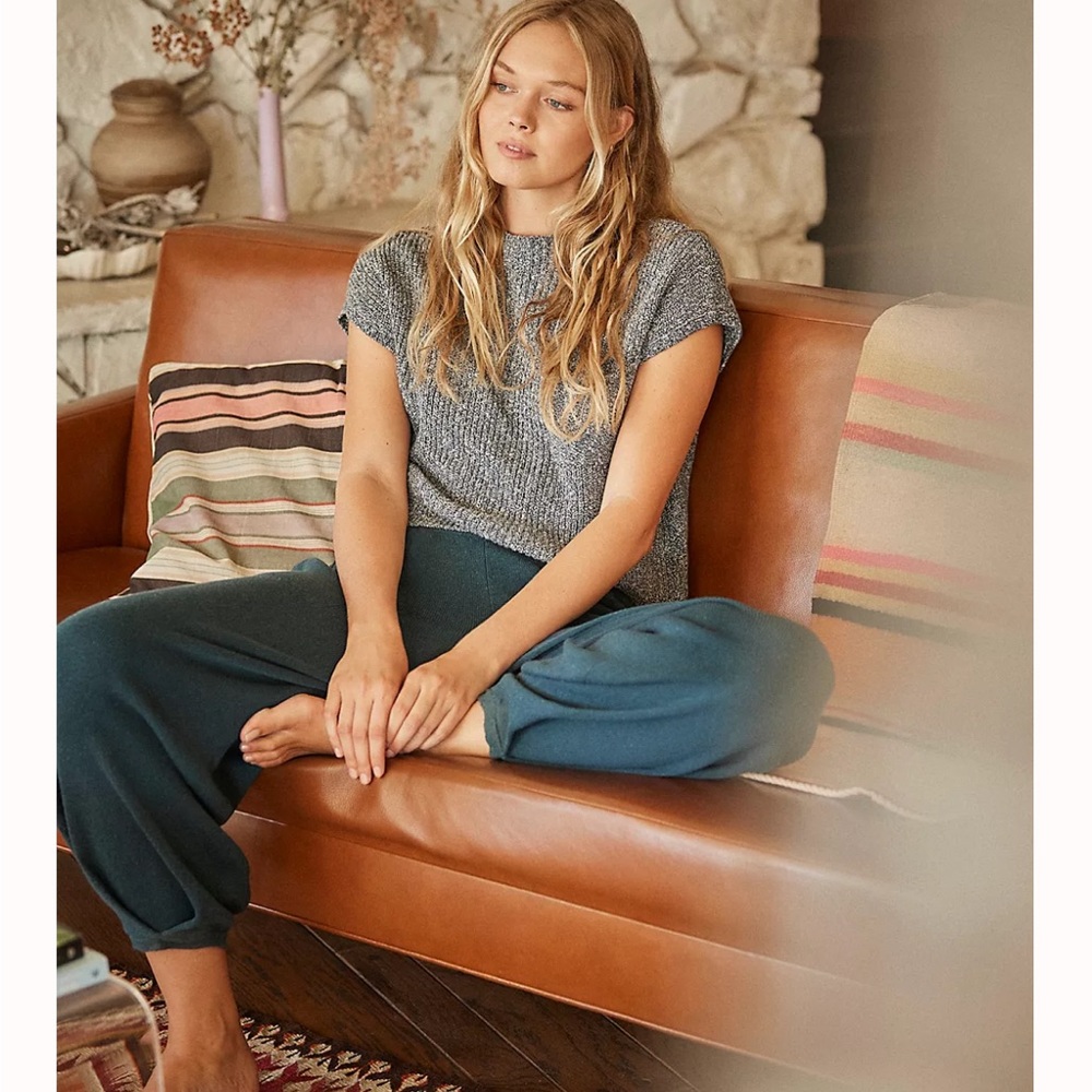 Free People Freya Sweater Set Blue Navy EUC SOLD OUT
